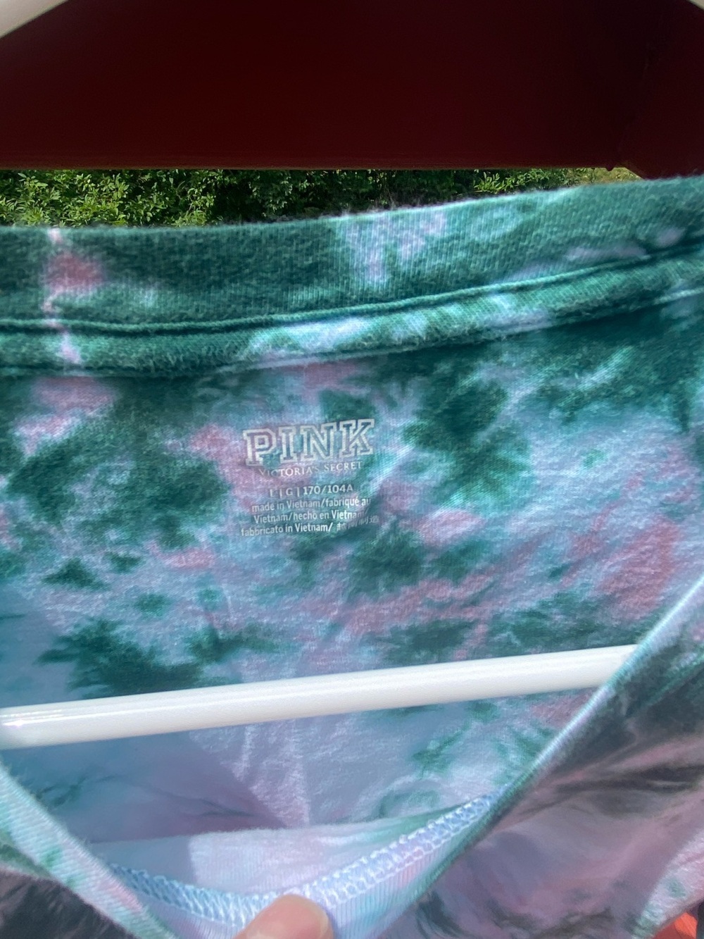 PINK Victoria’s Secret Tie-Dye Long Sleeve Top – Large - Picture 4 of 9